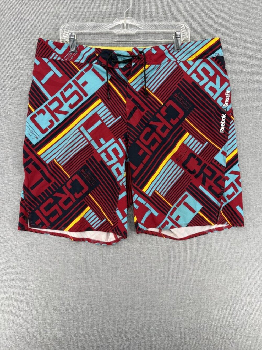 Reebok CrossFit Training Board Shorts Mens 38 9" Core Swim Trunks Drawstring